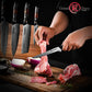 6"Boning Knife Damascus Steel AUS10 Kitchen Knife with Resin and Solidified Wood Handle