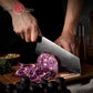 Grandsharp 7.5'' Damascus Premium Cleaver Knife 10cr15comov Carbon Steel Knives with Gold-foil Decoration Resin Handle