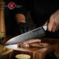 Grandsharp Damascus Kitchen Knife Professional 10Cr15CoMoV Damascus Steel Chef Knife