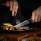 Grandsharp 67 Layers Damascus High Carbon Stainless Steel Kitchen Knife Steak Knife With Carbon Fiber and Gold-foil Resin Handle