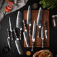 Grandsharp 10Cr15CoMoV damascus chef knife set
