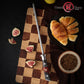 High Quality 10 Inch Kitchen Knife Blade Sharpener Diamond Sharpening Rod Tool with Solidified Wood & Red Resin Handle