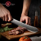 Grandsharp 9'' Damascus Slaughter Knife 67 Layer Damascus Steel Kitchen Slaughter Knives with Black Carbon Fiber Handle