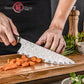 Grandsharp Premium 8 Inch Chef Knife 67 Layers Damascus Steel Carbon Fiber Gold-foil Resin Handle