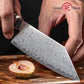 Grandsharp Kitchen Chef Knife 67-Layers Damascus Carbon Stainless Steel Bunka Knife with Wood Ebony Handle