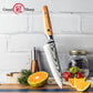 Grandsharp 5.5 Inch Japanese Damascus Steel Utility Knife 67 Layers Damascus Kitchen Utility Chef Knives with Olive Wood Handle