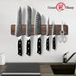 Grandsharp Strong Magnet Walnut Wood Knife Hanger Strip Magnetic Wall Mounted 15.8" Holder