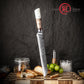 Grandsharp Damascus Steel 8.5 Inch Kitchen Bread Knife White Resin & Solidified Wood Handle