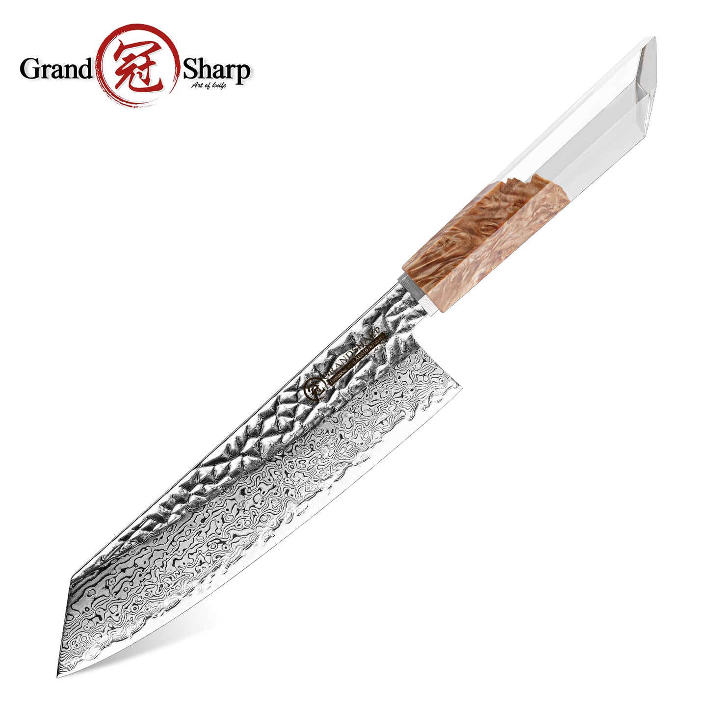 Grandsharp New Design Damascus Kiritsuke Knife