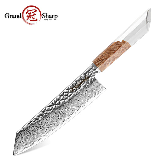 Grandsharp New Design Damascus Kiritsuke Knife