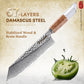 Grandsharp Kitchen 8 Inch Kiritsuke Knife 67 Layers Japanese Damascus Steel Kiritsuke Chef Knives Stabilized Wood & Resin Handle