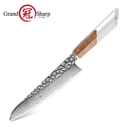 Grandsharp New Design Damascus Gyuto Chef Knife