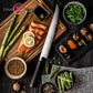 Grandsharp Handmade 5 Layers Clad High Carbon Stainless Steel Kitchen Chef Sakimaru Sushi Knife Ciricote Wood Handle