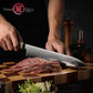 Grandsharp 9'' Chef Knife 67 Layer Damascus Carbon Steel Kitchen Chef Gyuto Knives Cutting Stable Solidfied Wood Handle