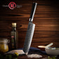 Grandsharp Black Handle 10Cr15CoMoV Damascus Kiritsuke Knife