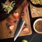 Grandsharp 67 Layers 10Cr15MoV Damascus Steel Utility Knife Kitchen High Carbon Steel Paring Knife Sandal Wood Handle
