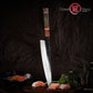 Grandsharp 9.5'' Handmade Forged Kitchen Knives 3 Layers AUS10 Steel Kiritsuke Knife Solidified Wood Handle