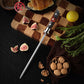 High Quality 10 Inch Kitchen Knife Blade Sharpener Diamond Sharpening Rod Tool with Solidified Wood & Red Resin Handle