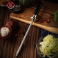 Grandsharp 10 Inch High Quality Carbon Steel Knife Sharpening Rod Professional Honing Steel for Chef Knife