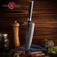 Grandsharp Black Handle 10Cr15CoMoV Damascus Chef Knife