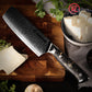 Luxury 67 Layer Damascus Steel Nakiri Knife High Quality 10cr15comov Kitchen Nakiri Knives with Gold-Foil Decoration Resin Handle