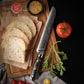 Grandsharp 8-inch Damascus Premium Bread Knife 67-layer Stainless Steel Serrated Cake Bread Knife with Black Handle