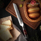 Luxury 8.2 Inch Professional Damascus Steel Serrated Kitchen Bread Knife AUS10 Bread Cutting Slicer with Wood Handle