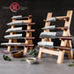 Grandsharp Handmade Forged San Mai Steel Kitchen Chef Knife Set with Mkuruti Wood Handle