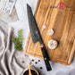 Grandsharp 8.5 Inch 67 Layers Damascus Steel Japanese Cooper Black Kitchen Kiritsuke Chef Knives Cutting Carbon Fiber Handle