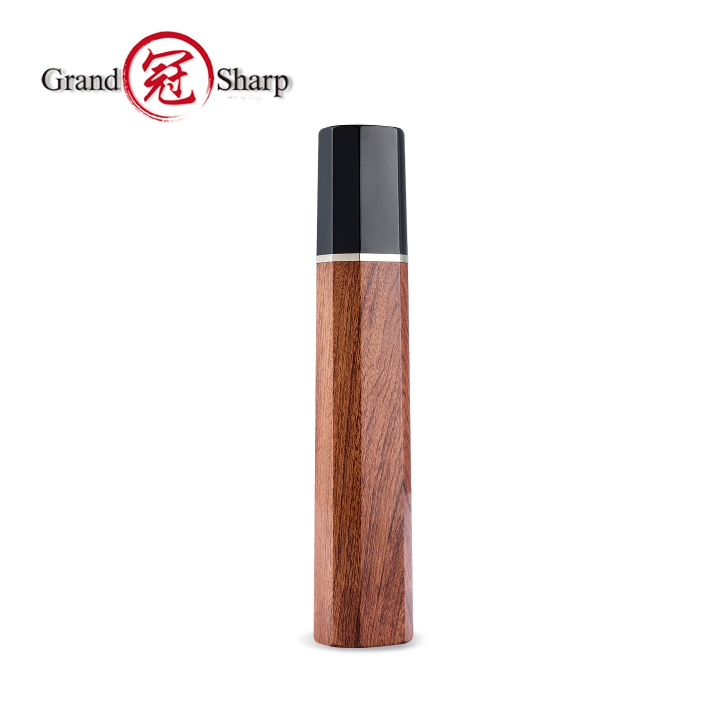 Grandsharp DIY Handle of Part Tang Knife Ebony Wood Buffalo Horn Desert Ironwood Handle Bars