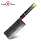 Grandsharp Wood Handle 10Cr15CoMoV Damascus Cleaver Knife