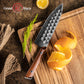 Grandsharp Utility Damascus Knife 6 Inch Kitchen knife with Africa Rose Wood Handle