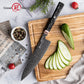 Grandsharp 8'' Kitchen Chef Knife 67 Layers Japanese Damascus Steel Black Chef Kitchen Knives with Black Carbon Fiber Handle