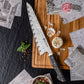 Grandsharp 9.5 Inch Damascus Steel Chef Knife with Carbon Fiber and Gold-foil Resin Handle