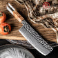 Grandsharp Original Design AUS-10 Damascus Nakiri Knife New Blade Technique