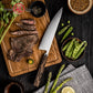 Grandsharp Handmade 5 Layers Clad High Carbon Stainless Steel Kitchen Chef Knife Forged Knives Ciricote Wood Handle
