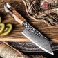Grandsharp 5.5 Inch Japanese Bunka Knife AUS10 Core 67 Layers Damascus Steel Kitchen Bunka Knives Stabilized Wood & Resin Handle