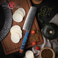 Professional 67 Layers Damascus Steel Kitchen Chef Nakiri Knife With Octagonal Solidfied Wooden Handle