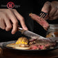 5 Inch AUS10 Super Steel 67 Layer High Carbon Damascus Chef Steel Steak Knife Dinner Table Knife Africa Rosewood Handle