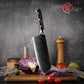 Grandsharp 7.5'' Damascus Premium Cleaver Knife 10cr15comov Carbon Steel Knives with Gold-foil Decoration Resin Handle