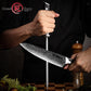 Professional High Carbon Stainless Steel Rod Kitchen Knife Sharpener with Black Glassfiber Handle