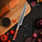Grandsharp Professional Damascus Kitchen Chef Knife Carving Knife for Meat Fish Salmon Sashimi Cutting