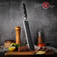 Grandsharp 9'' Damascus Slaughter Knife 67 Layer Damascus Steel Kitchen Slaughter Knives with Black Carbon Fiber Handle