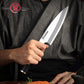 Grandsharp 5Cr15MoV Deba Knife with Black G10 Handle