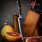 Grandsharp 5'' High Quality 67 Layers Utility Knife Damascus Steel Multi-purposes Kitchen Knife with Carbon Fiber Handle