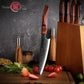 Grandsharp 67 Layers 10Cr15MoV Damascus Steel Utility Knife Kitchen High Carbon Steel Paring Knife Sandal Wood Handle