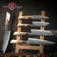 Grandsharp White Resin Handle Kiritsuke 67 Layers Real Damascus Chef Paring Utility Knife Multifunctional Kitchen Knives Set