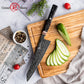 Grandsharp 8.5 Inch 67 Layers Damascus Steel Japanese Cooper Black Kitchen Kiritsuke Chef Knives Cutting Carbon Fiber Handle