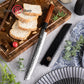 Grandsharp 10'' Bread Kitchen Knife AUS10 Steel Kitchen Chef Bread Knife Bread Cutting Knife with Mkuruti Wood Handle