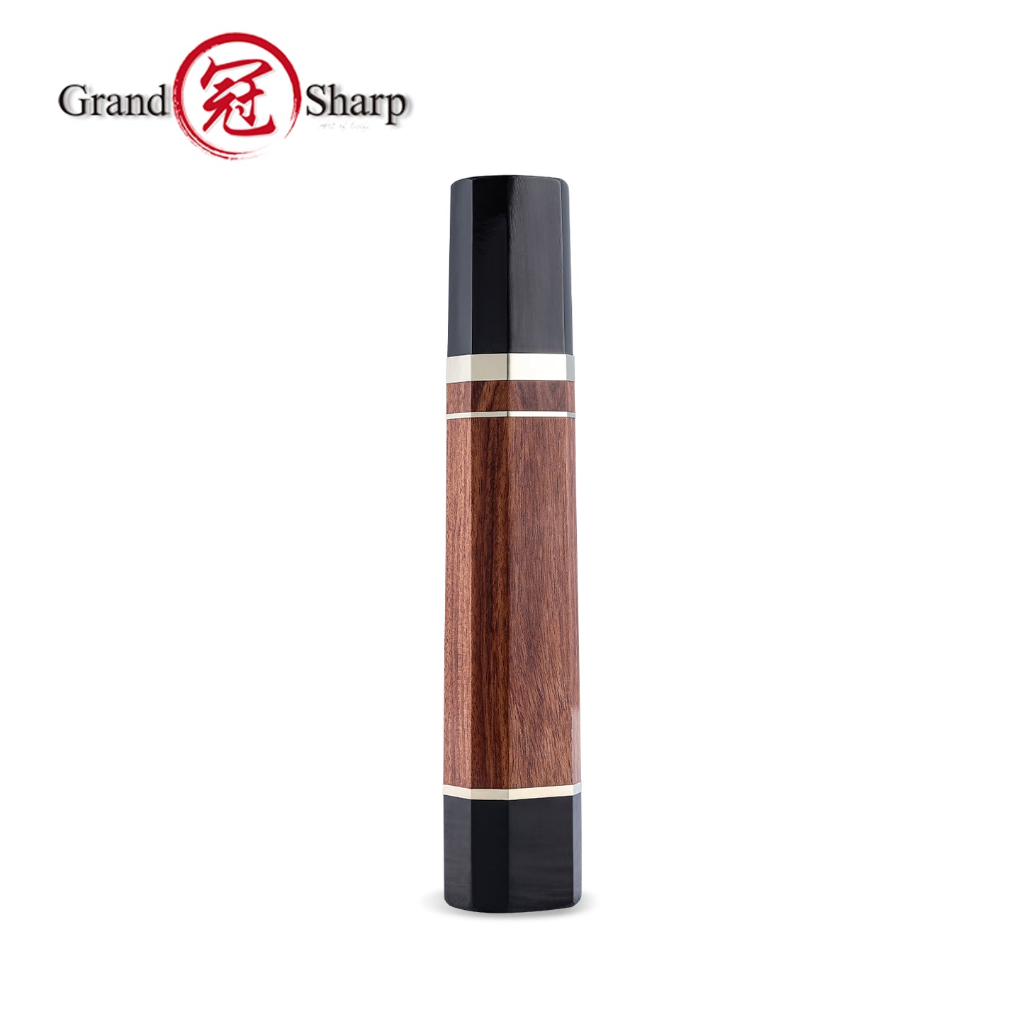Grandsharp DIY Handle of Part Tang Knife Ebony Wood Buffalo Horn Desert Ironwood Handle Bars